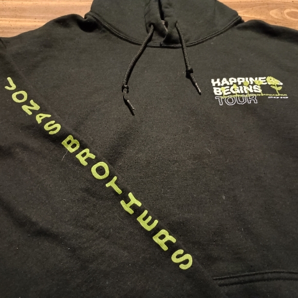 JONAS BROTHERS CONCERT HOODIE - Large / Music Sweater Tour Bros Happiness Begins - Picture 8 of 12